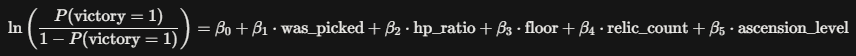 Log Reg Formula